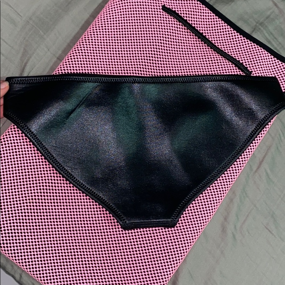 Black “Leather” TRIANGL Bikini Bottoms